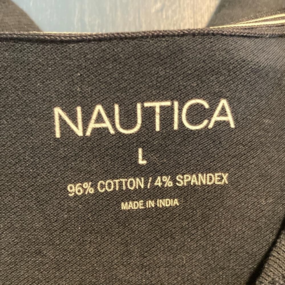 Nautica Blue Polo Dress Casual Short Sleeve - Picture 3 of 6
